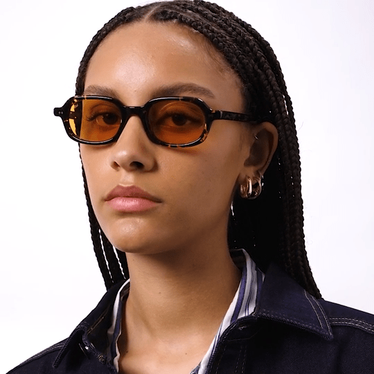 Psyche / Tokyo Tortoise Acetate & Orange Lens - Shade Files